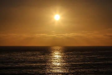 Heavenly Sunset By The Sea