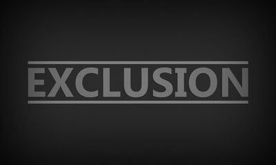 Fototapeta premium Exclusion