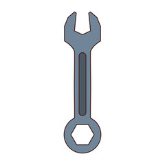 Wrench construction tool vector illustration graphic design