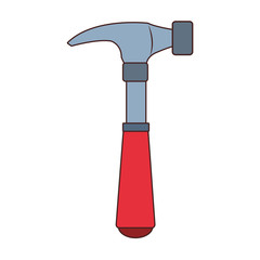 Hammer construction tool vector illustration graphic design