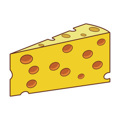 Cheese dairy food vector illustration graphic design