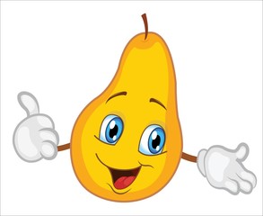 pear character cartoon