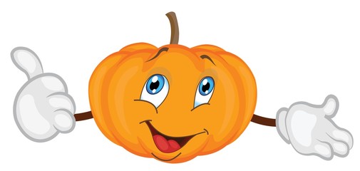 cute pumpkin character cartoon