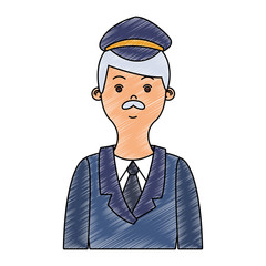 Deliveyr postman cartoon vector illustration graphic design