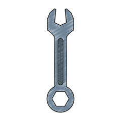 Wrench construction tool vector illustration graphic design