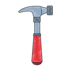 Hammer construction tool vector illustration graphic design