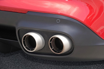 Obraz na płótnie Canvas マフラー　Exhaust pipe of an automobile