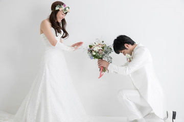 ブーケを断る新婦