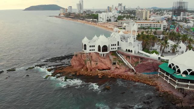 Mazatlan Malec&oacute;n Valentinos Aerial Drone Footage