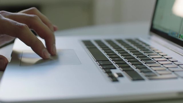 Businessman working on a Computer