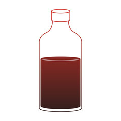 Milk bottle isolated vector illustration graphic design