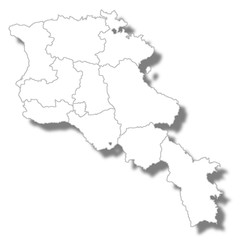 アルメニア　国　地図　アイコン 