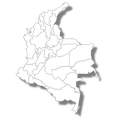 コロンビア　国　地図　アイコン 