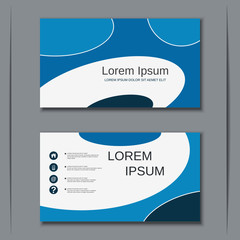 Modern business visiting card vector design template
