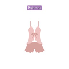 Pajamas flat vector icon