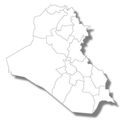 イラク　国　地図　アイコン