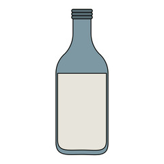 Milk bottle isolated vector illustration graphic design