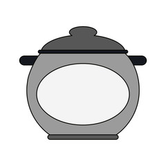 Obraz premium Kitchen pot isolated vector illustration graphic design