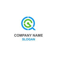 QG letter initial logo.