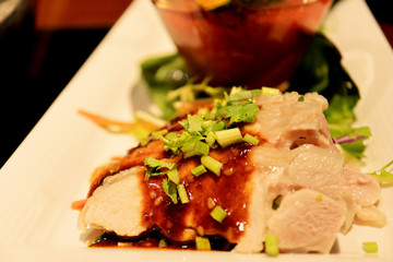 Close up the Chinese Spicy Hot Pot