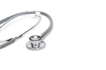 stethoscope on white background