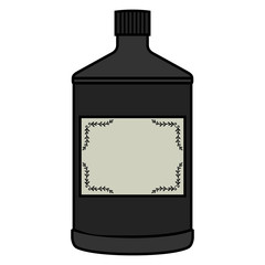 Cartoon Bottle of Gin