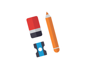 stationery tool stationery tool utensil equipment study school college image vector icon logo