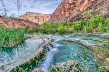 Breathtaking views of Havasu Falls and its surrounding areas