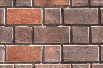 Background from a dusky red brickwall