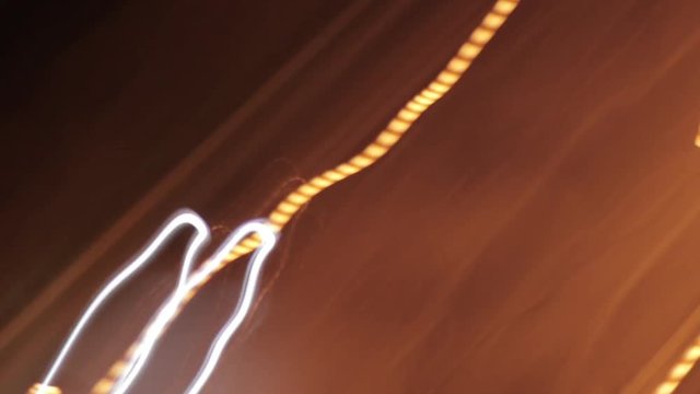 Abstract streaks of light in diagonal slow shutter timelapse