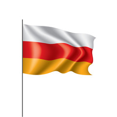 South Ossetia flag, vector illustration