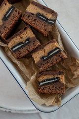 Erdnussbutter Brownies 