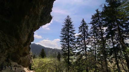 A time lapse of Alum Bluff Cave in the Great Smoky Mountains near Gatlinberg, Tennesse.