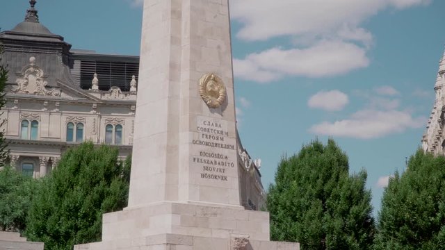 Monument to the to the Soviet Red Army / Soviet liberation of Hungary in World War II from Nazi German occupation Budapest Liberty Square