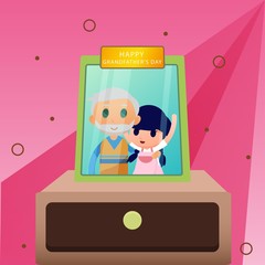 Grandfather's day illustration