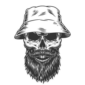 Skull in the panama hat