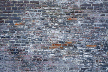 Brick wall made of old brick