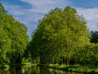 Canal du midi, France;