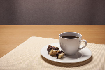 black coffee with choice cookie