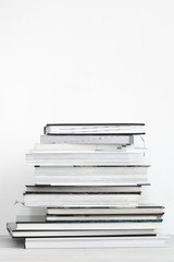Stack of neutral colored books