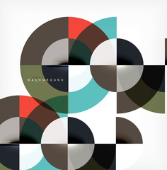 Fototapeta premium Modern circle abstract background