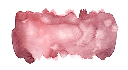 Light maroon red backdrop painted in watercolor on clean white background - 216772987