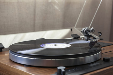 record player closeup 