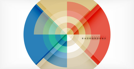 Obraz premium Vector circle abstract background