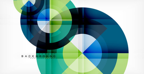 Obraz premium Vector circle abstract background
