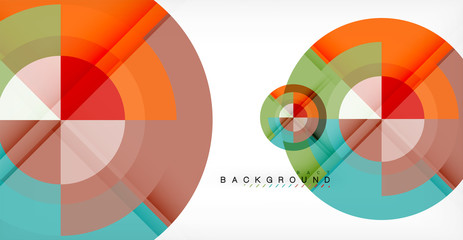 Vector circle abstract background