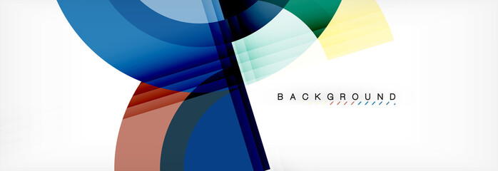 Fototapeta premium Vector circular geometric abstract background