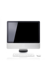 Fototapeta premium dummy computer screen isolated white.