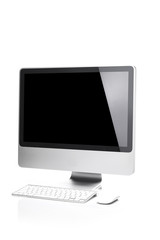 dummy computer screen isolated white.