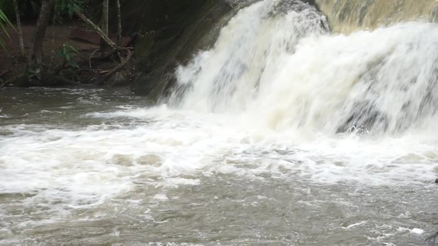 Water falls in nature rainy season